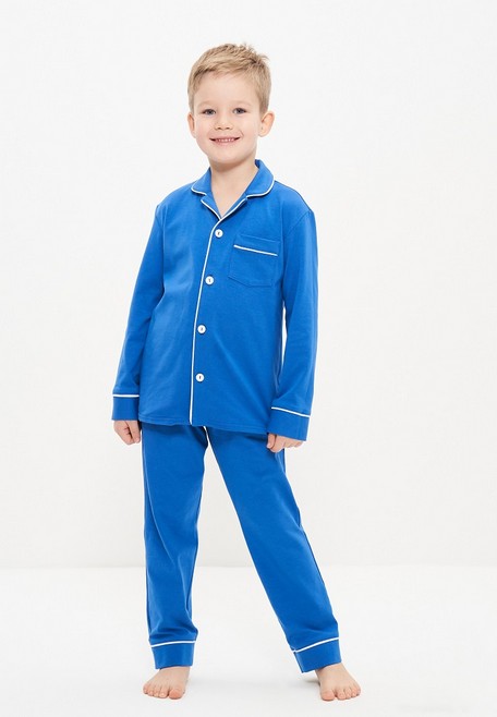 Пижама для мальчика (Размер 146-152 Цвет васильковый)