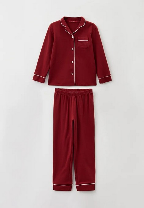 Пижама для девочек (Размер 98-104 Цвет бордовый)