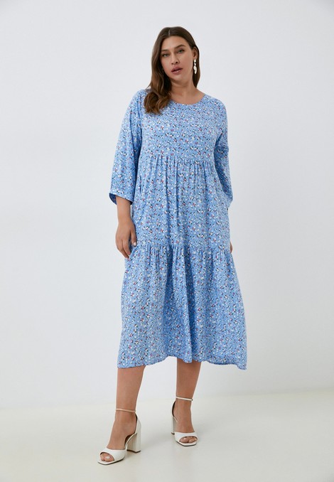 Платье  (Размер 60 Цвет голубой)