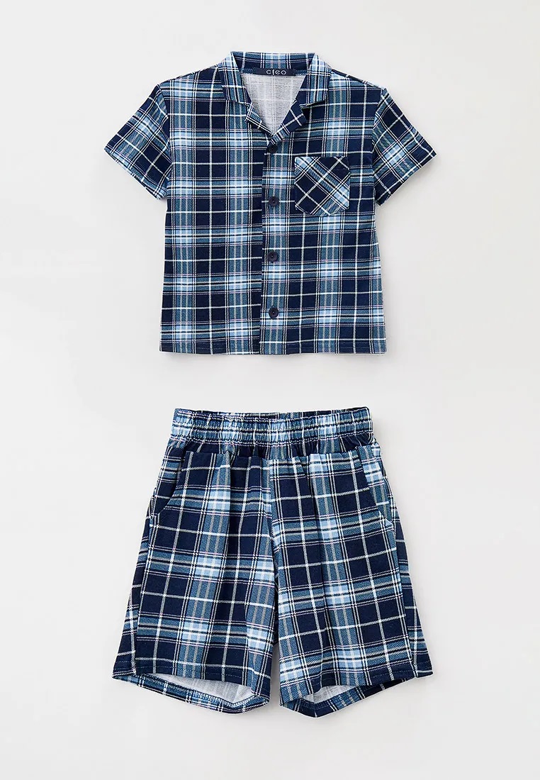 Пижама для мальчика (Размер 110-116 Цвет синий,джинсовый)