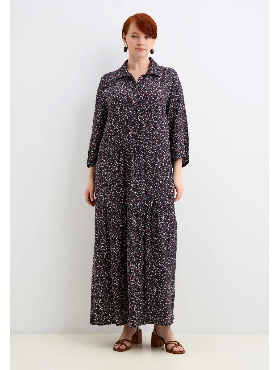 1423синий,мелкие цветы_1