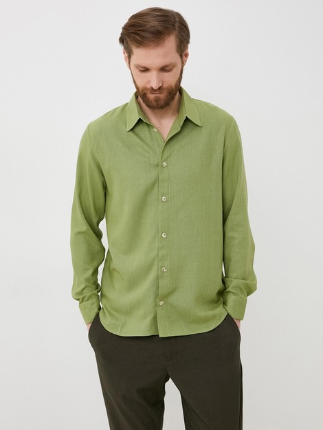 Рубашка (Размер 62 Цвет темно-оливковый)