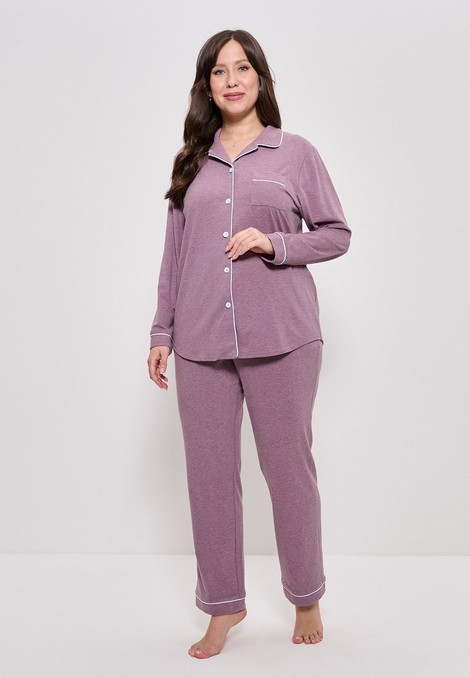 Пижама с брюками (Размер 58 Цвет сливовый)