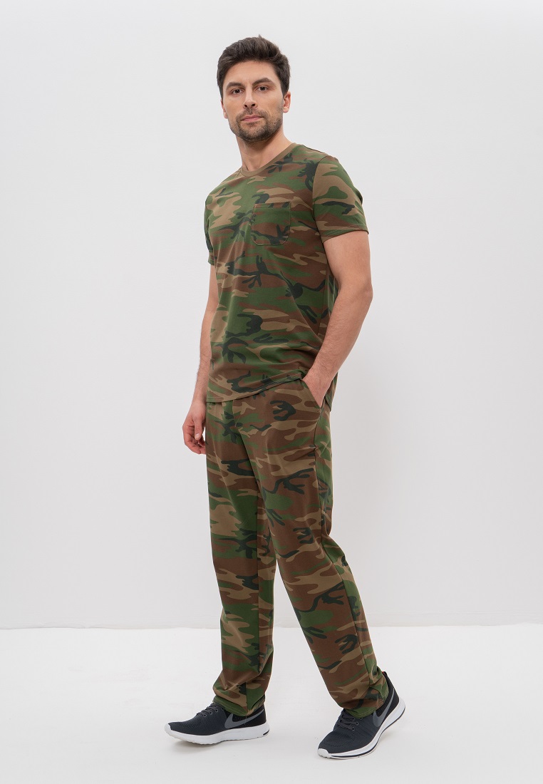 Комплект с брюками мужской (Размер 46 Цвет хакки,камуфляж)