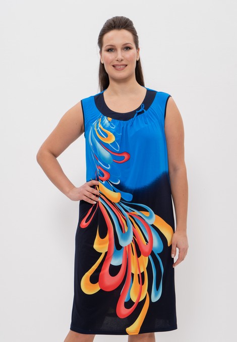 Платье  (Размер 48 Цвет васильковый,синий)